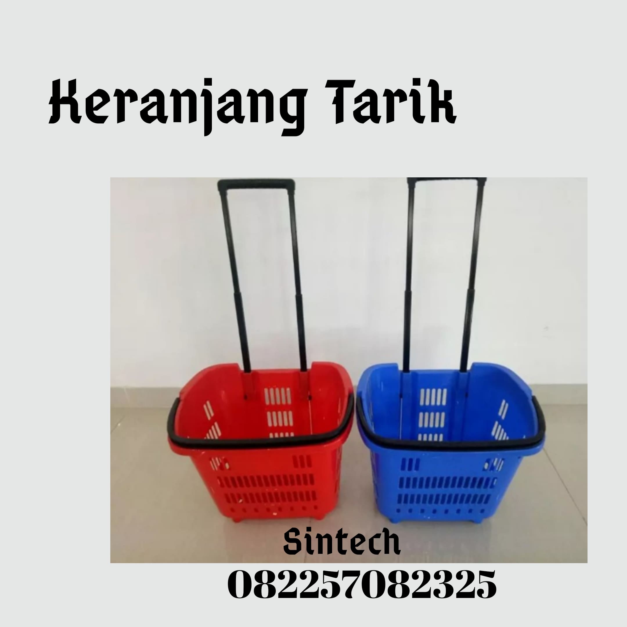 keranjang tarik supermarket